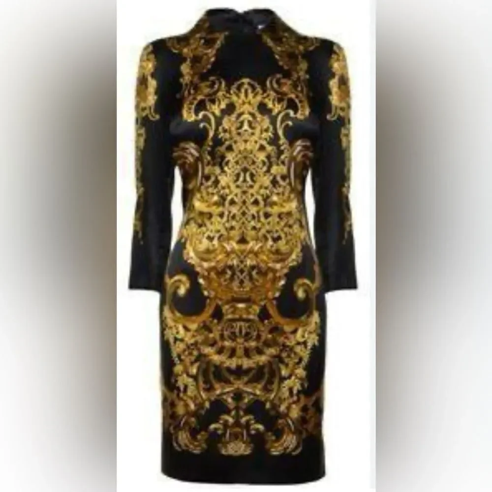 Just Cavalli silk baroque dress. M - Picture 2 of 15